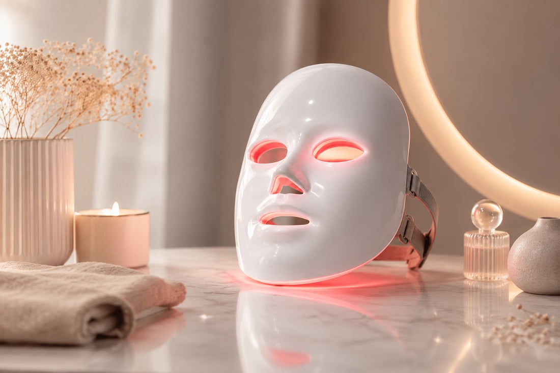 Masque LED Visage Auralis™ – Technologie Lumière Anti-Imperfections & Anti-Âge