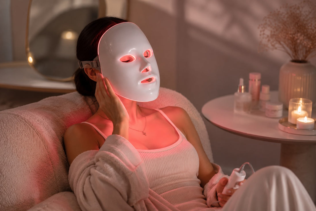 Masque LED Visage Auralis™ – Technologie Lumière Anti-Imperfections & Anti-Âge