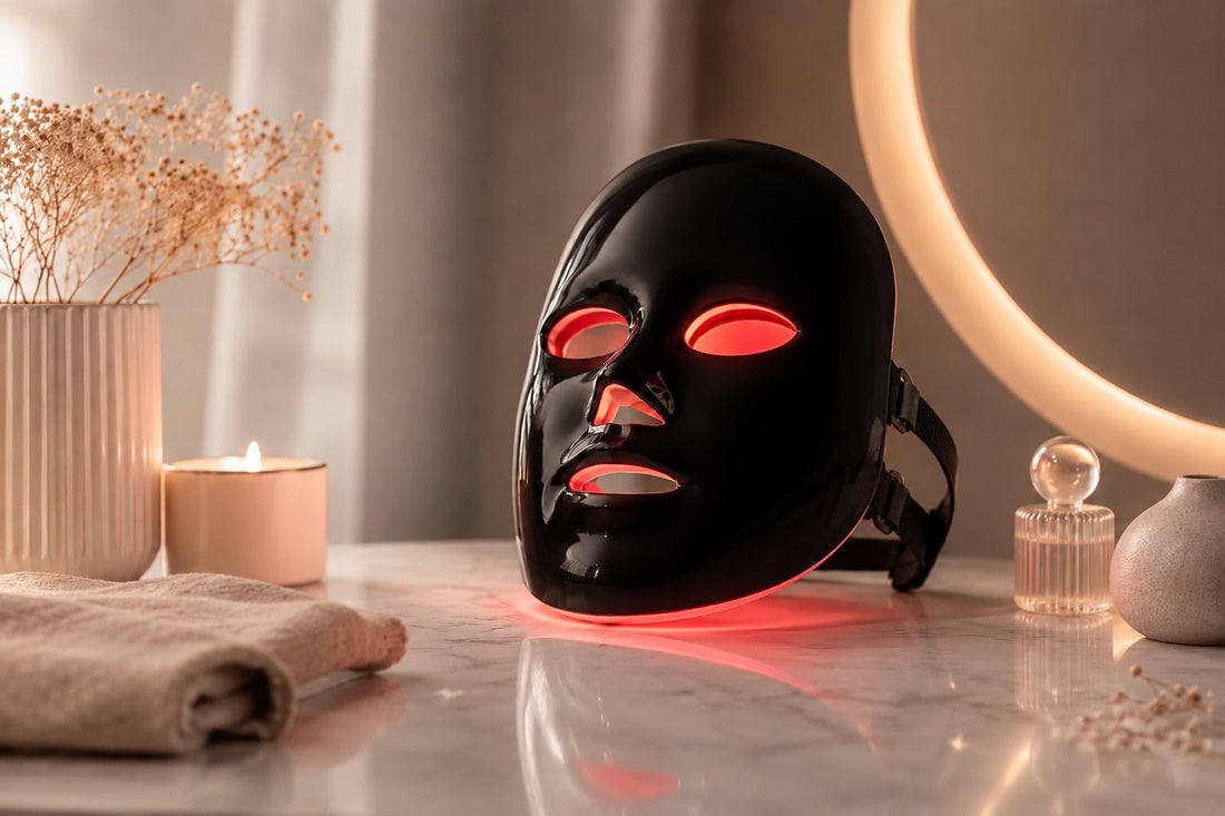 Masque LED Visage Auralis™ – Technologie Lumière Anti-Imperfections & Anti-Âge