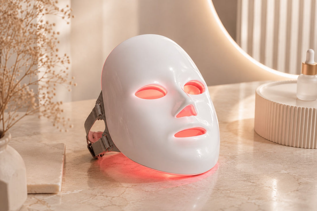 Masque LED Visage Auralis™ – Technologie Lumière Anti-Imperfections & Anti-Âge