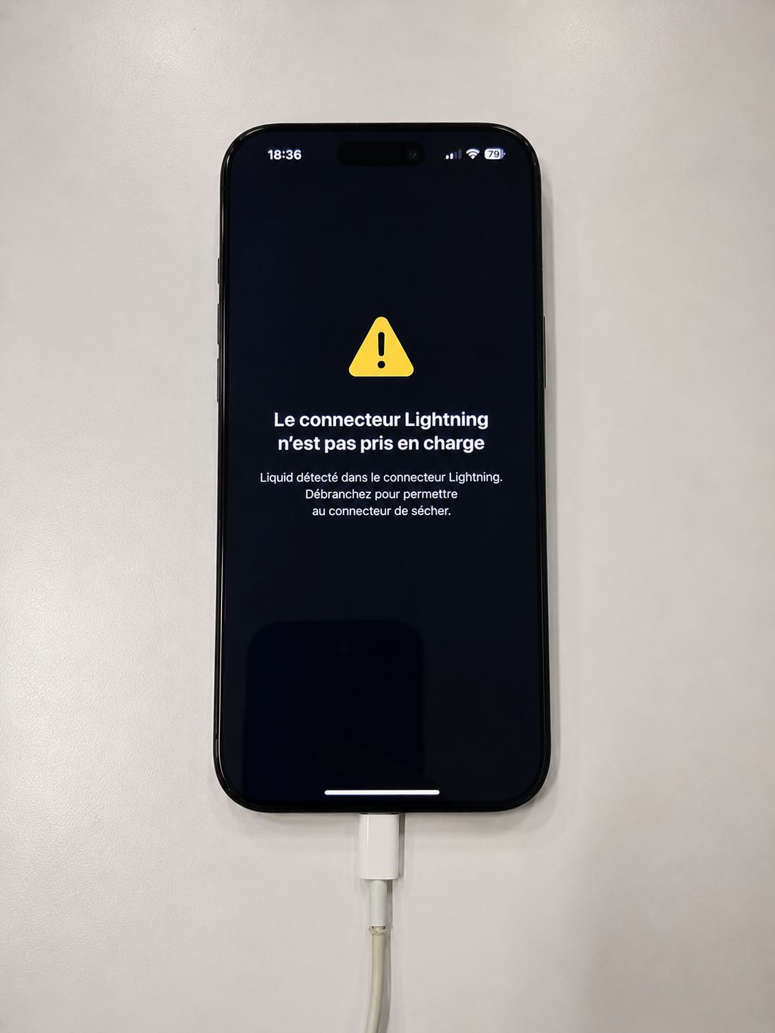 Connecteur défaillant